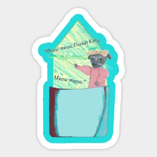 Henrietta PocketCat Sticker